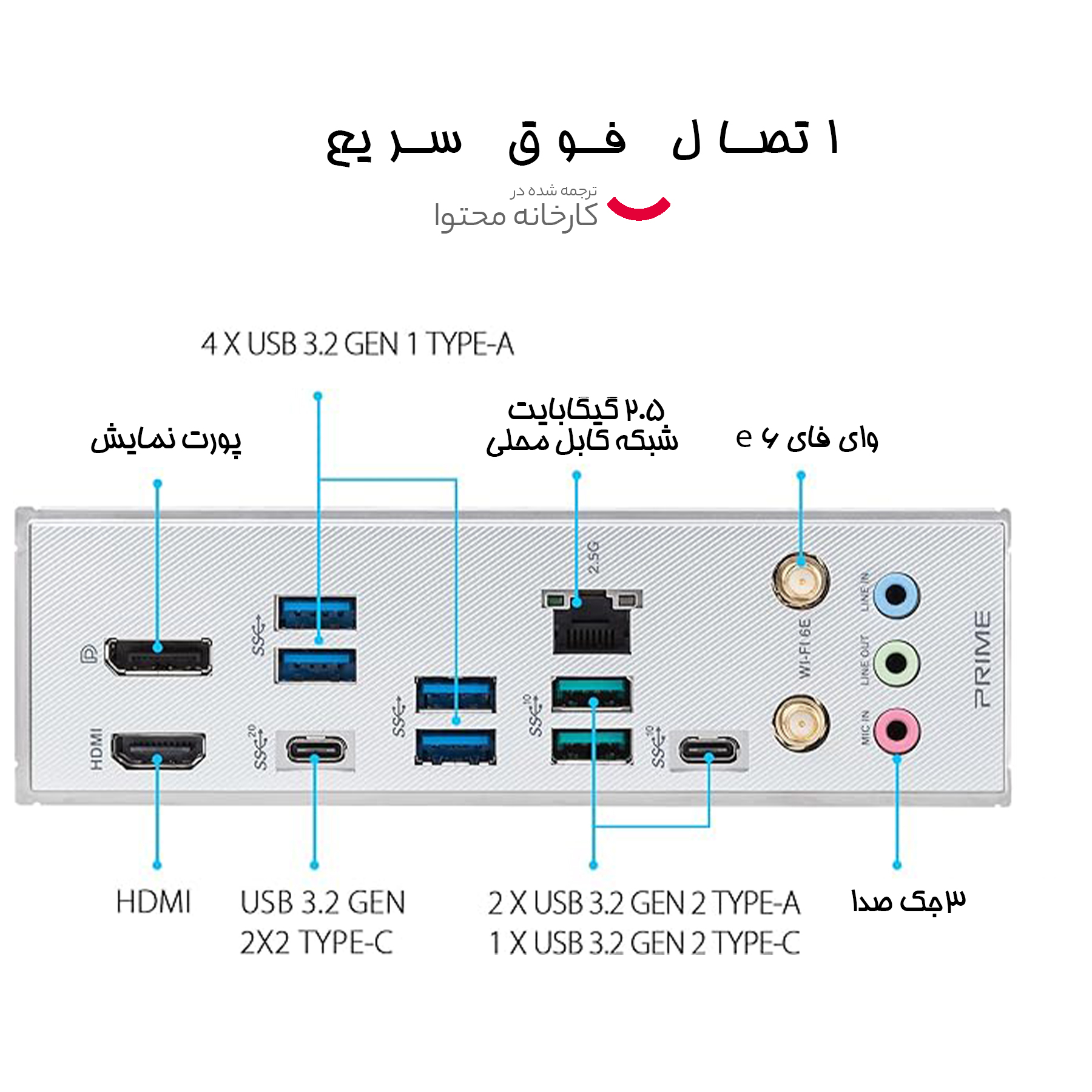مادربرد ایسوس مدل PRIME Z790-A WIFI