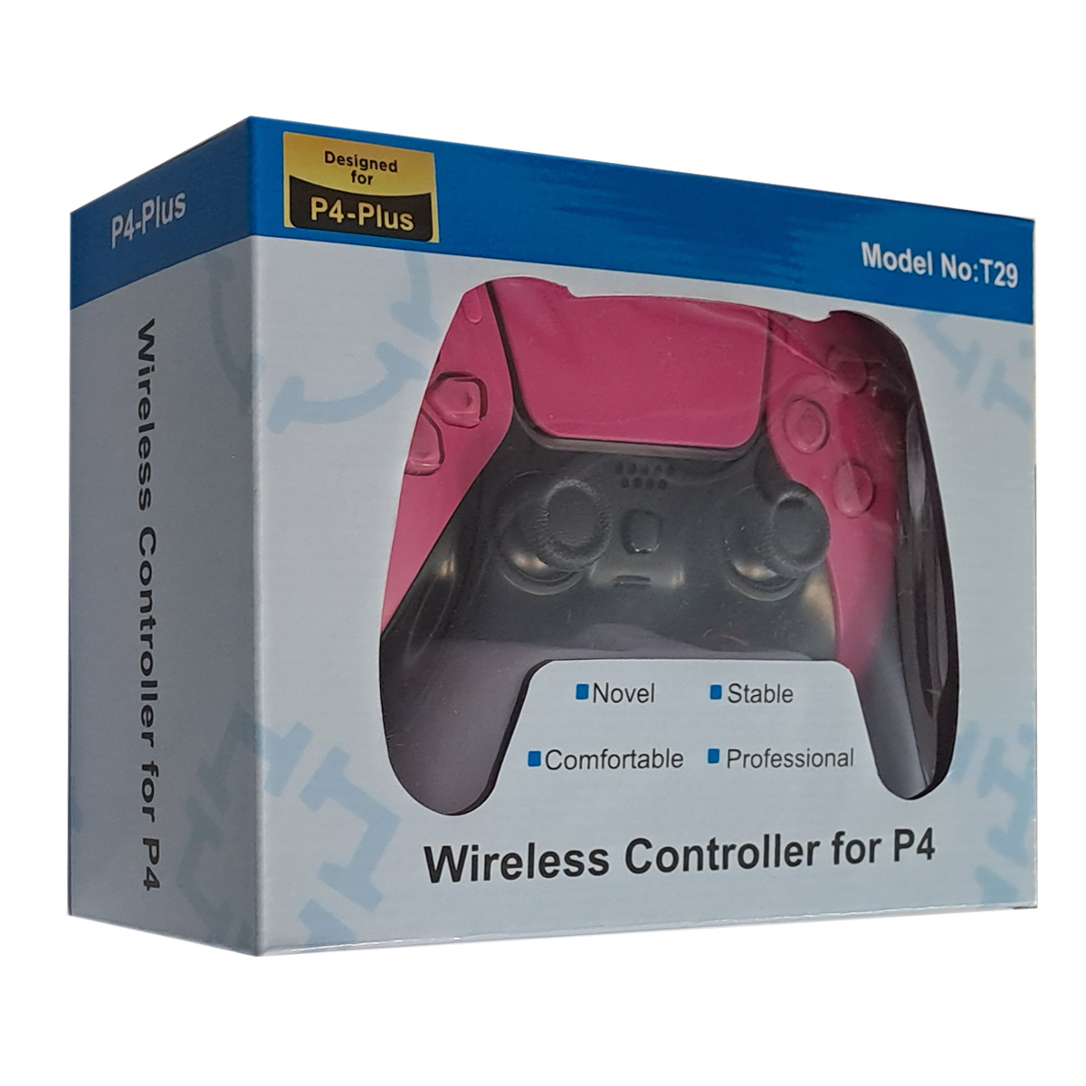 دسته بازی پلی استیشن 4 طرح دو رنگ مدل wireless controller T29