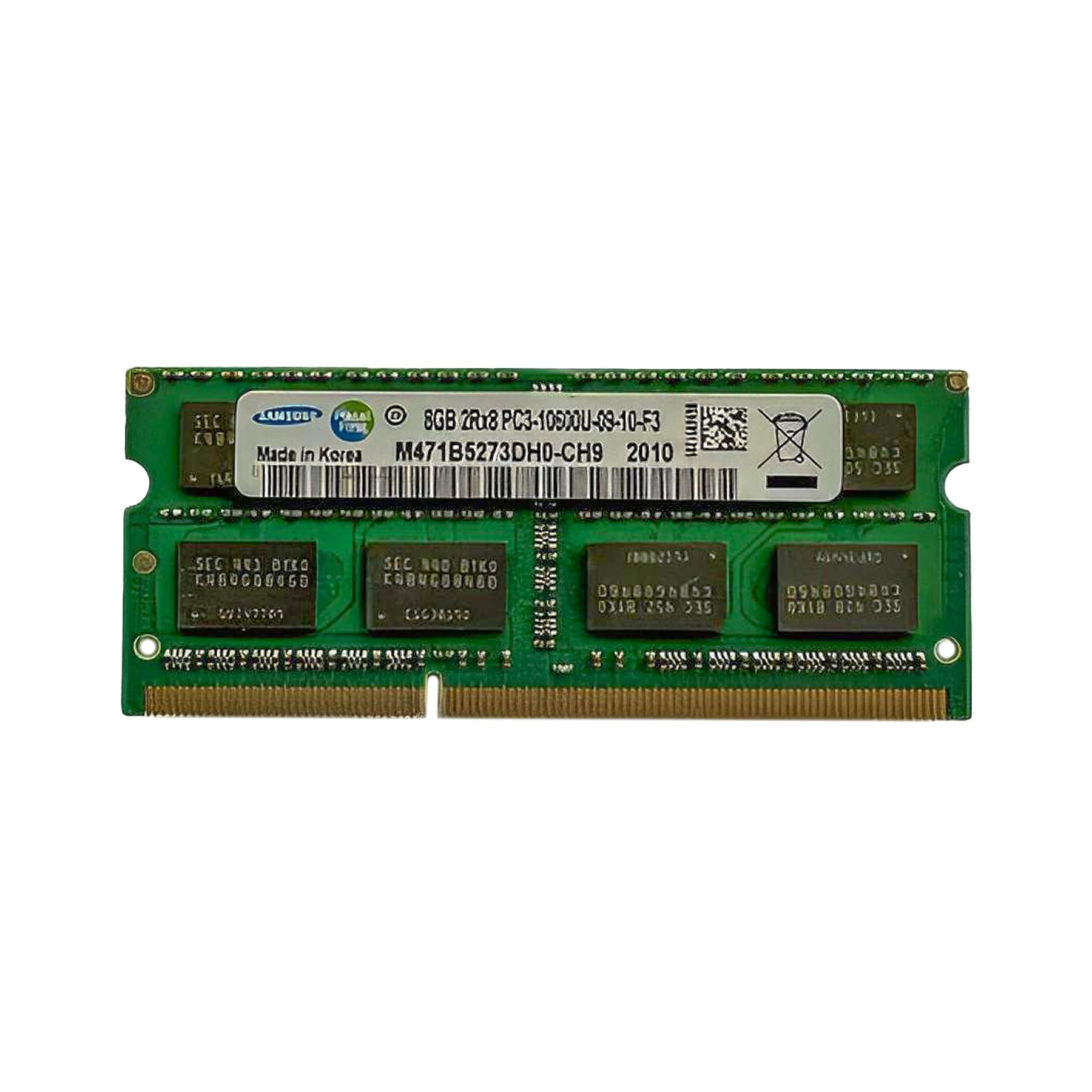 رم لپ تاپ DDR3 تك كاناله 1333 مگاهرتز سامسونگ مدل pc3-10600 ظرفيت 8 گيگابايت