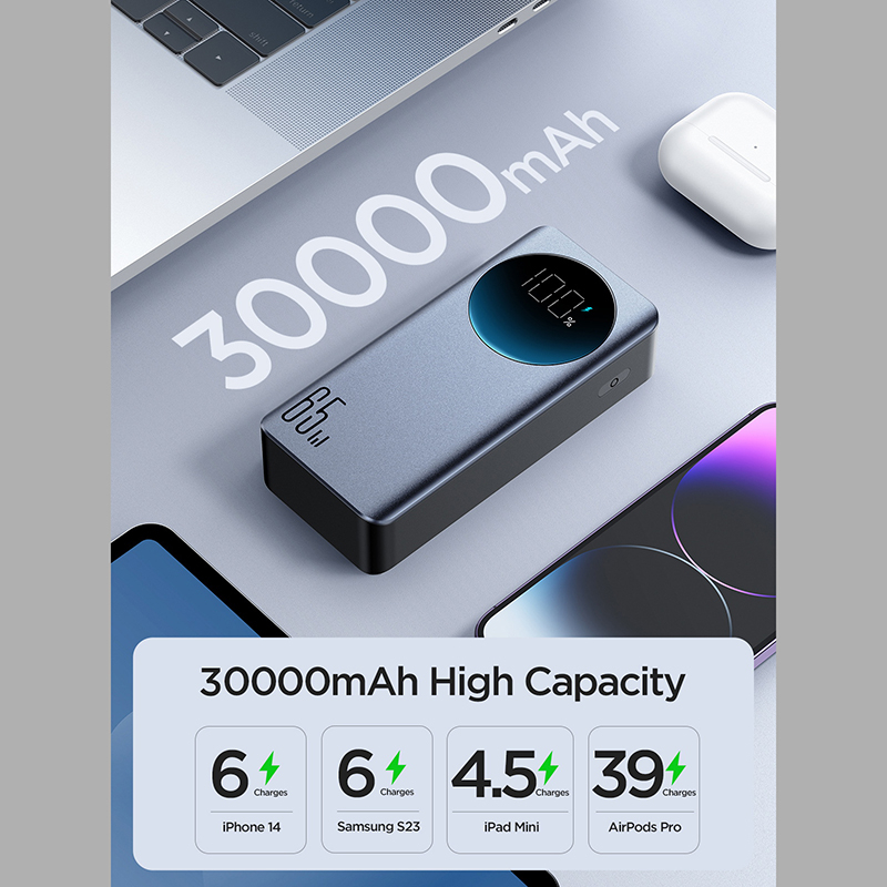 پاور بانک جوی روم مدل JR-PBF05  ظرفیت 30000 میلی آمپر
