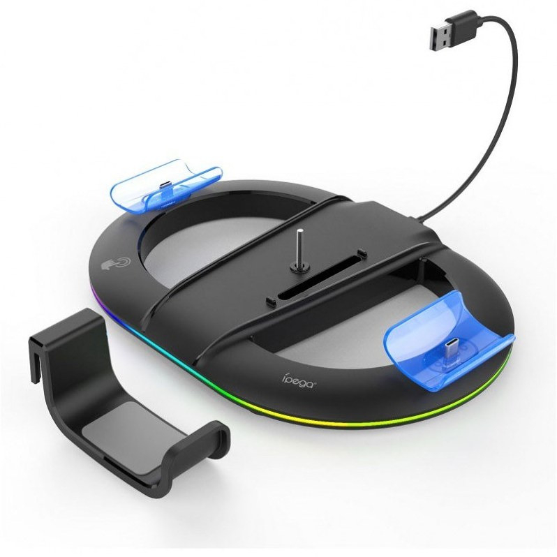 پایه شارژ و استند RGB پلی استیشن 5 اسلیم آی پگا مدل PG-P5S045