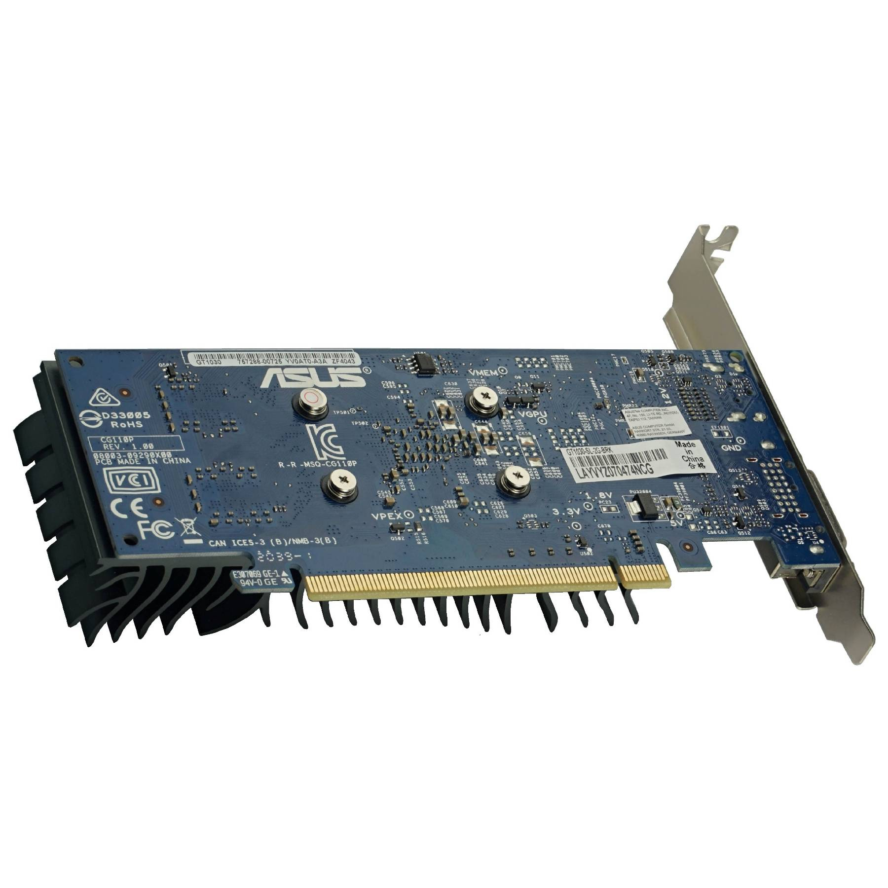 کارت گرافیک ایسوس مدل GT1030-SL-2G-BRK