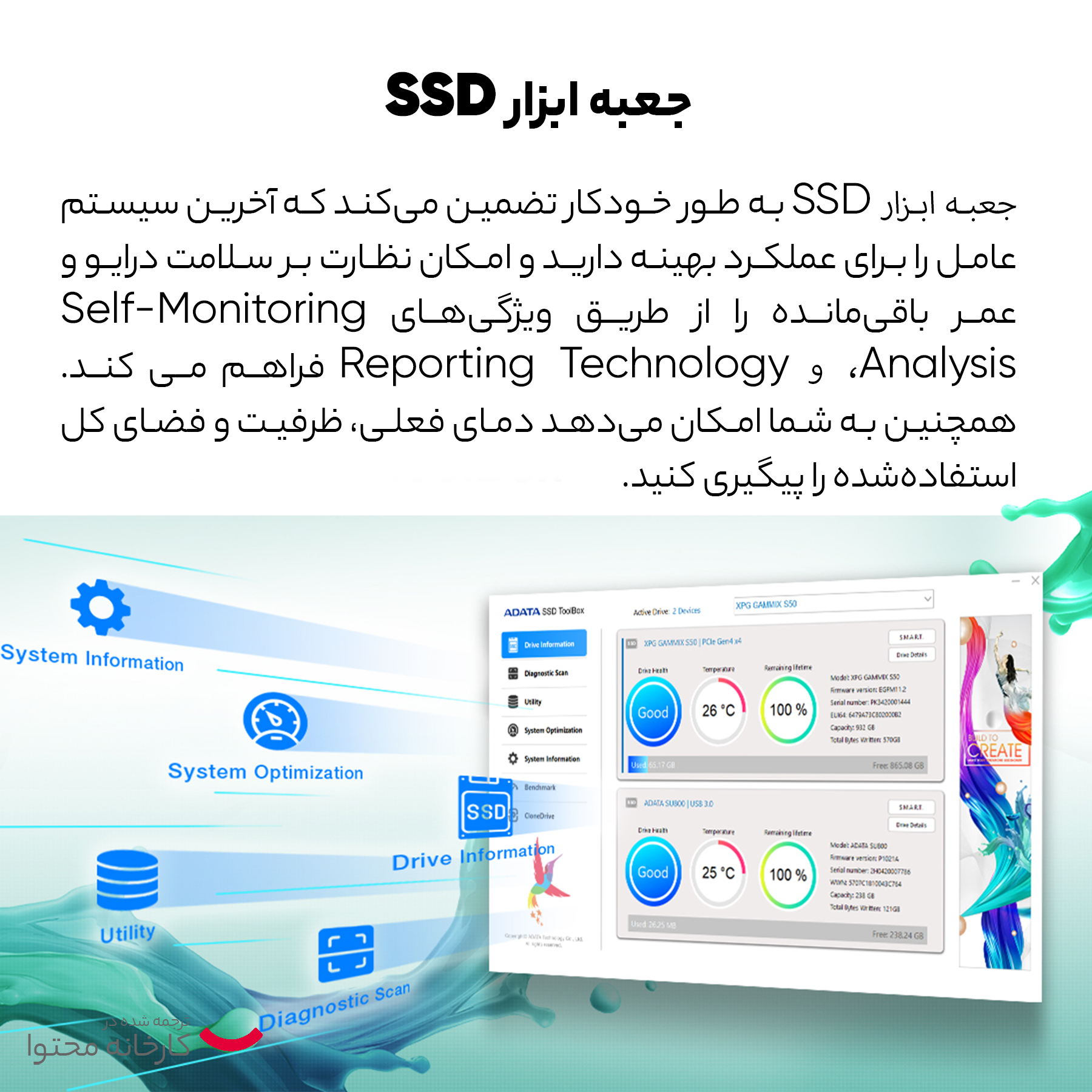 اس اس دی اینترنال ای دیتا مدل SU650 ظرفیت 256 گیگابایت