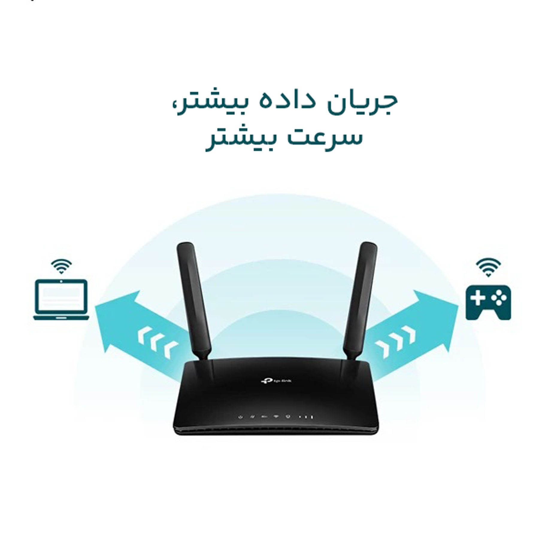 مودم روتر بی سیم 4G LTE تی پی-لینک مدل MR400 V4.20
