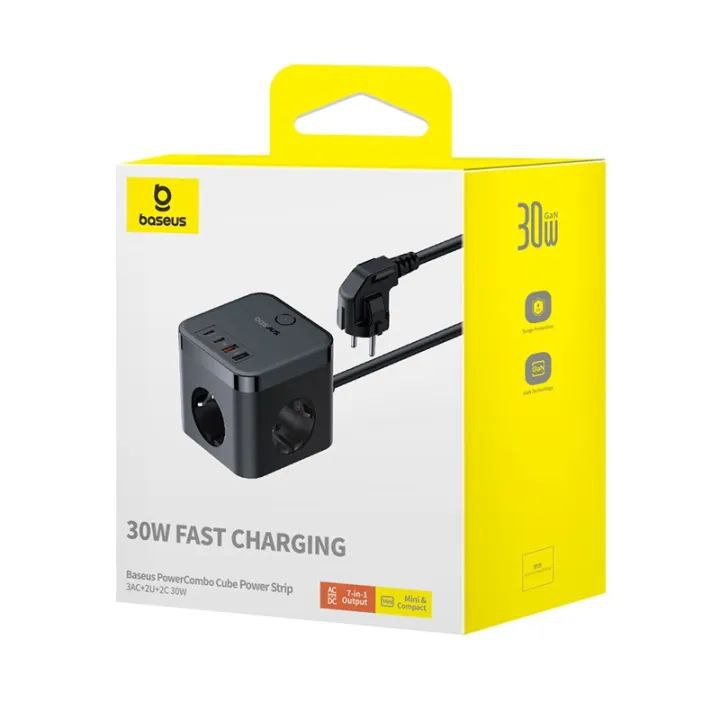 شارژر رومیزی 30 وات بیسوس مدل PowerCombo BPS30-3E