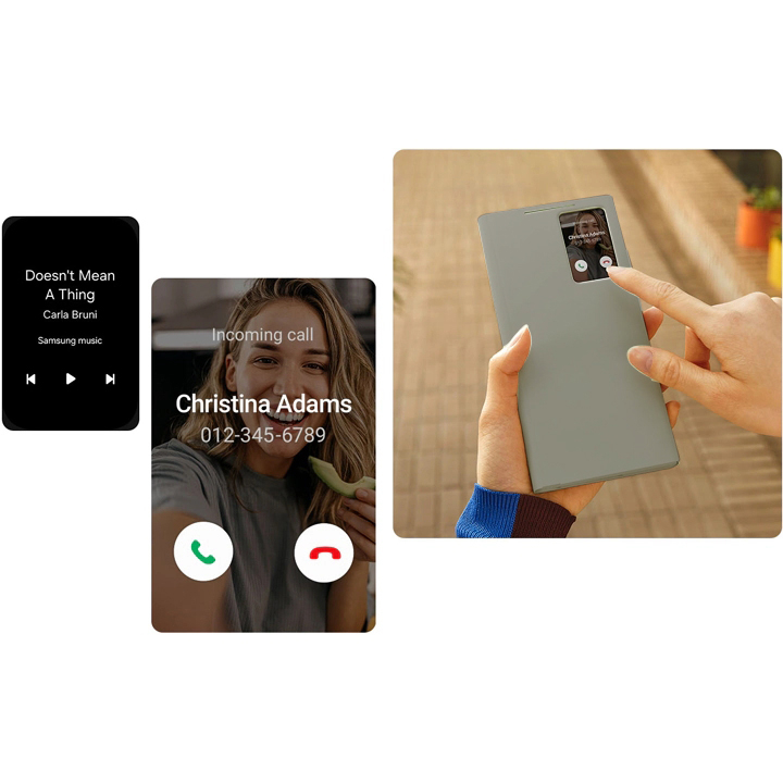 کیف کلاسوری بادیگارد مدل S-View Gray مناسب برای گوشی موبایل سامسونگ Galaxy S24 Ultra