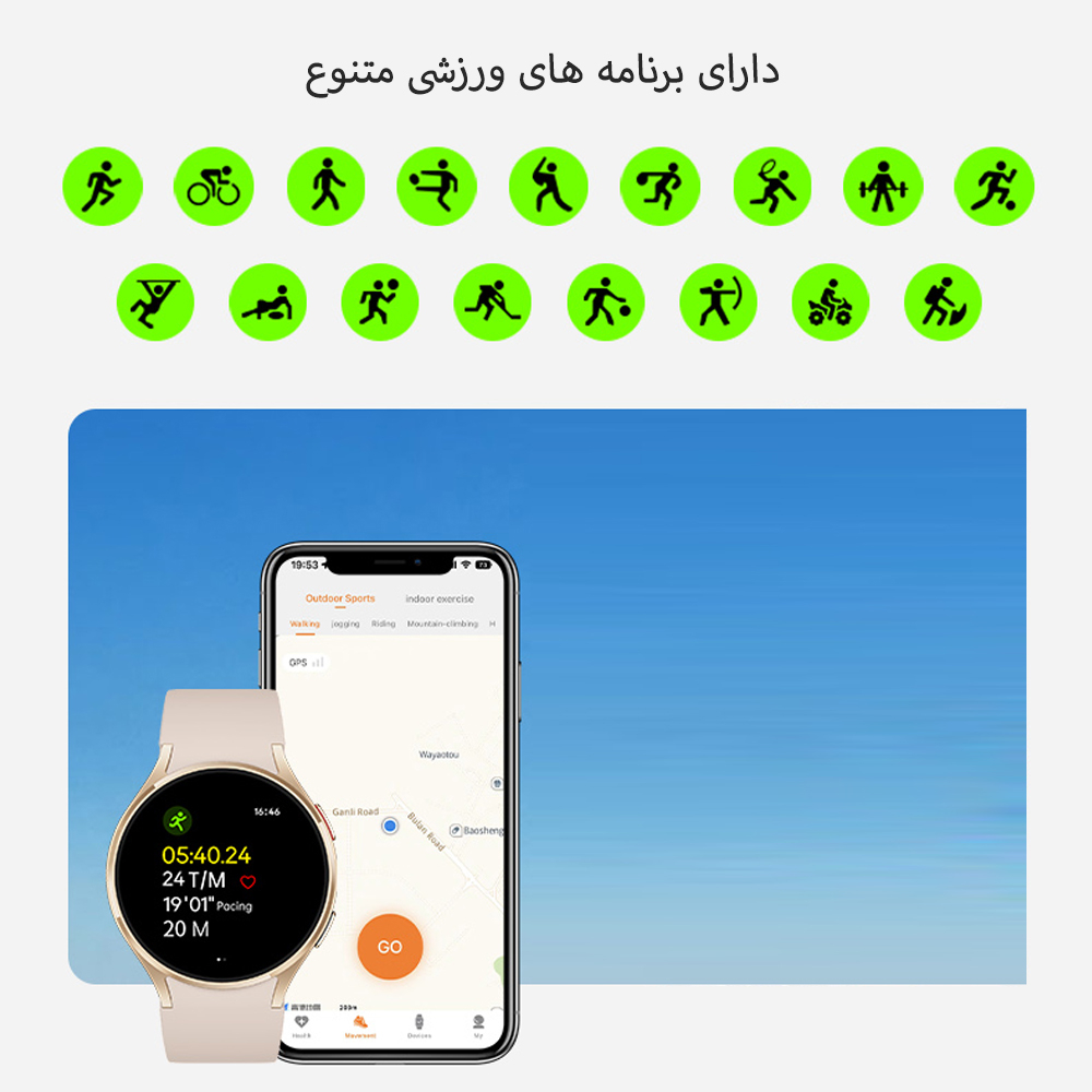 ساعت هوشمند مدل WATCH 6 دارای قابلیت های شمارنده ضربان قلب، کنترل سطح اکسیژن خون، کنترل فشار خون، کنترل موسیقی، گام شمار، بند سیلیکونی