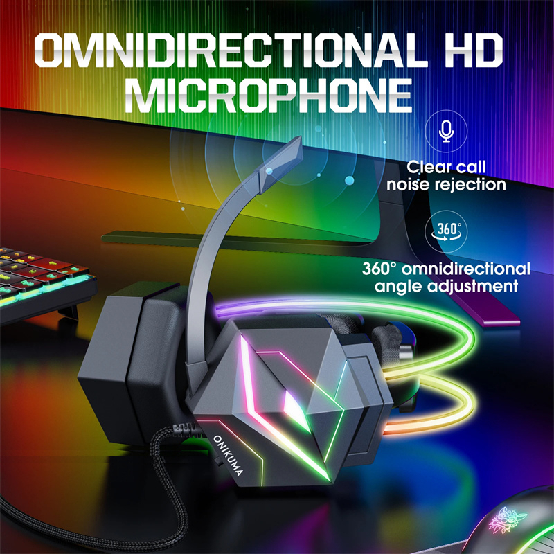 هدفون مخصوص بازی اونیکوما مدل X20 RGB-HEAD