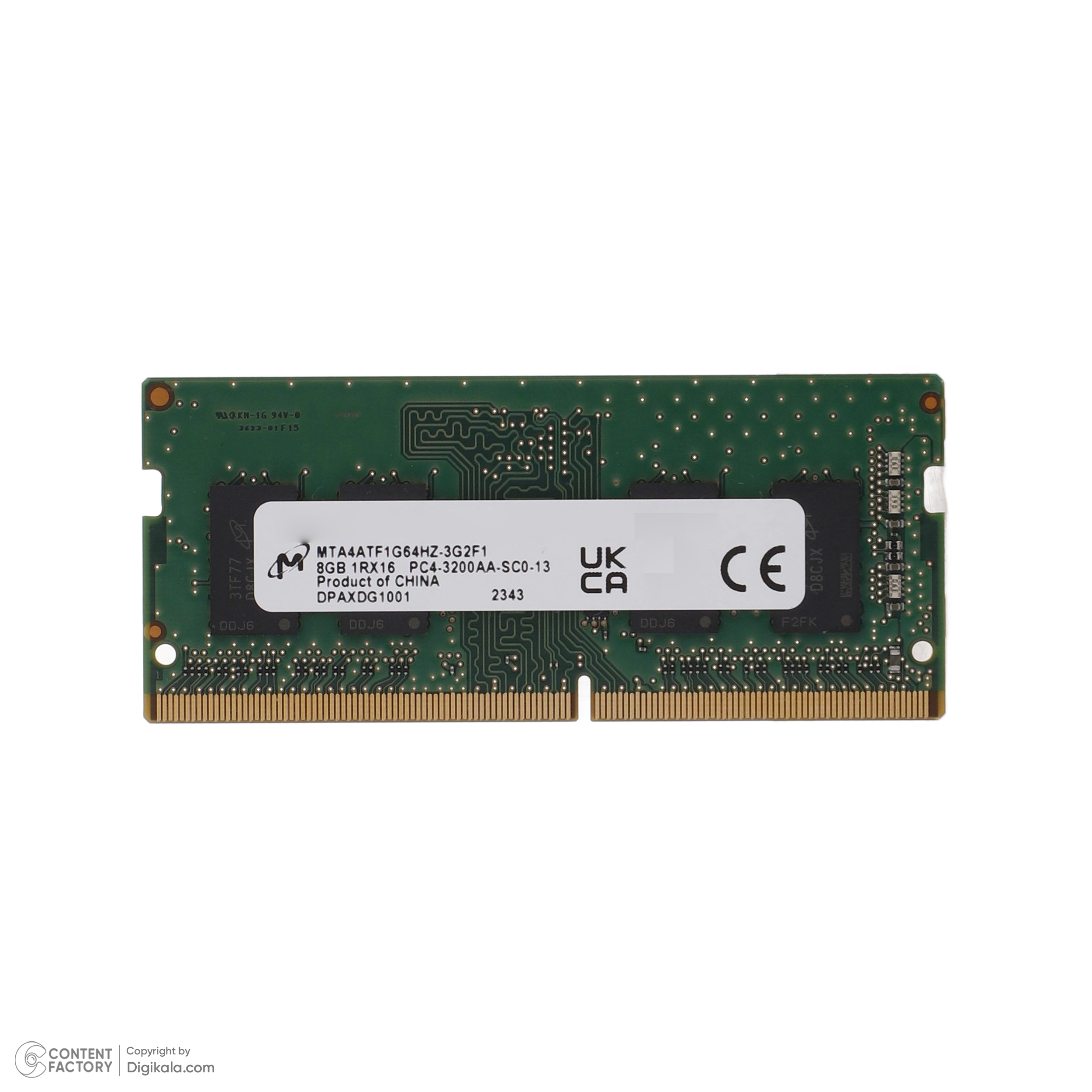 رم لپ تاپ DDR4 تک کاناله 3200 مگاهرتز CL22 کروشیال مدل CT8 ظرفیت 8 گیگابایت