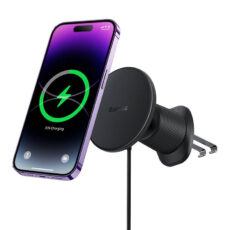 پایه نگهدارنده و شارژر بی سیم گوشی موبایل بیسوس مدل CW01 Magnetic Wireless