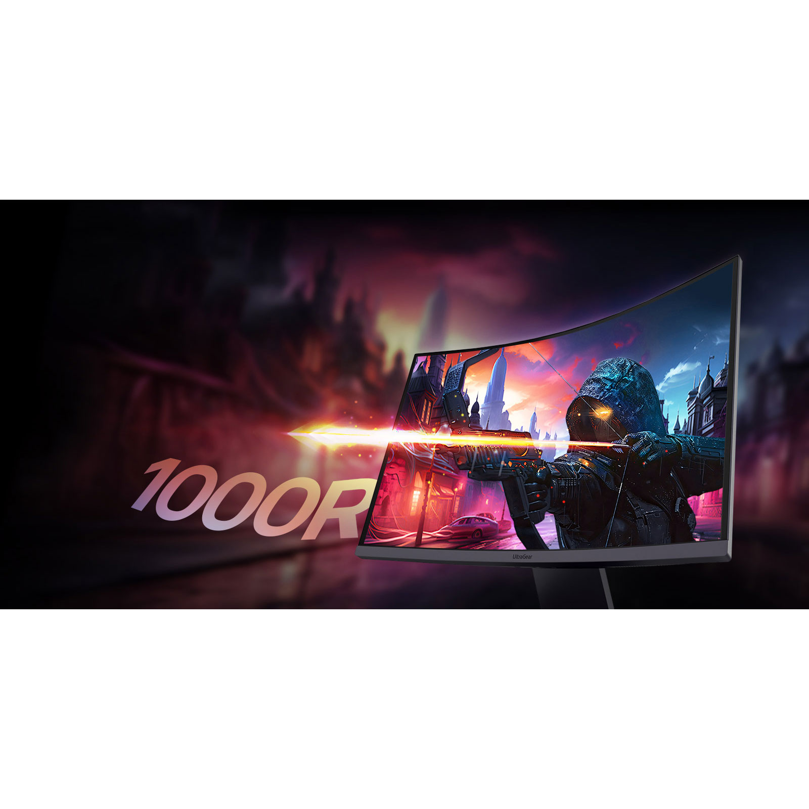 مانیتور خمیده گیمینگ ال جی مدل UltraGear 27GS60QC سایز 27 اینچ