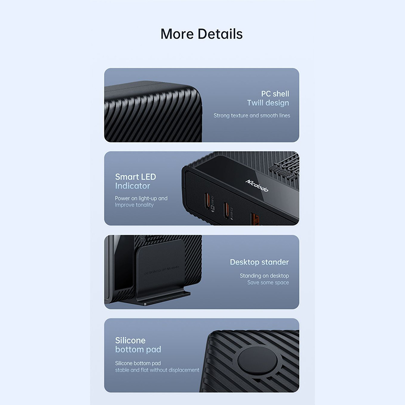 شارژر رو میزی مک دودو مدل CH-1802 طول 1.5 متر