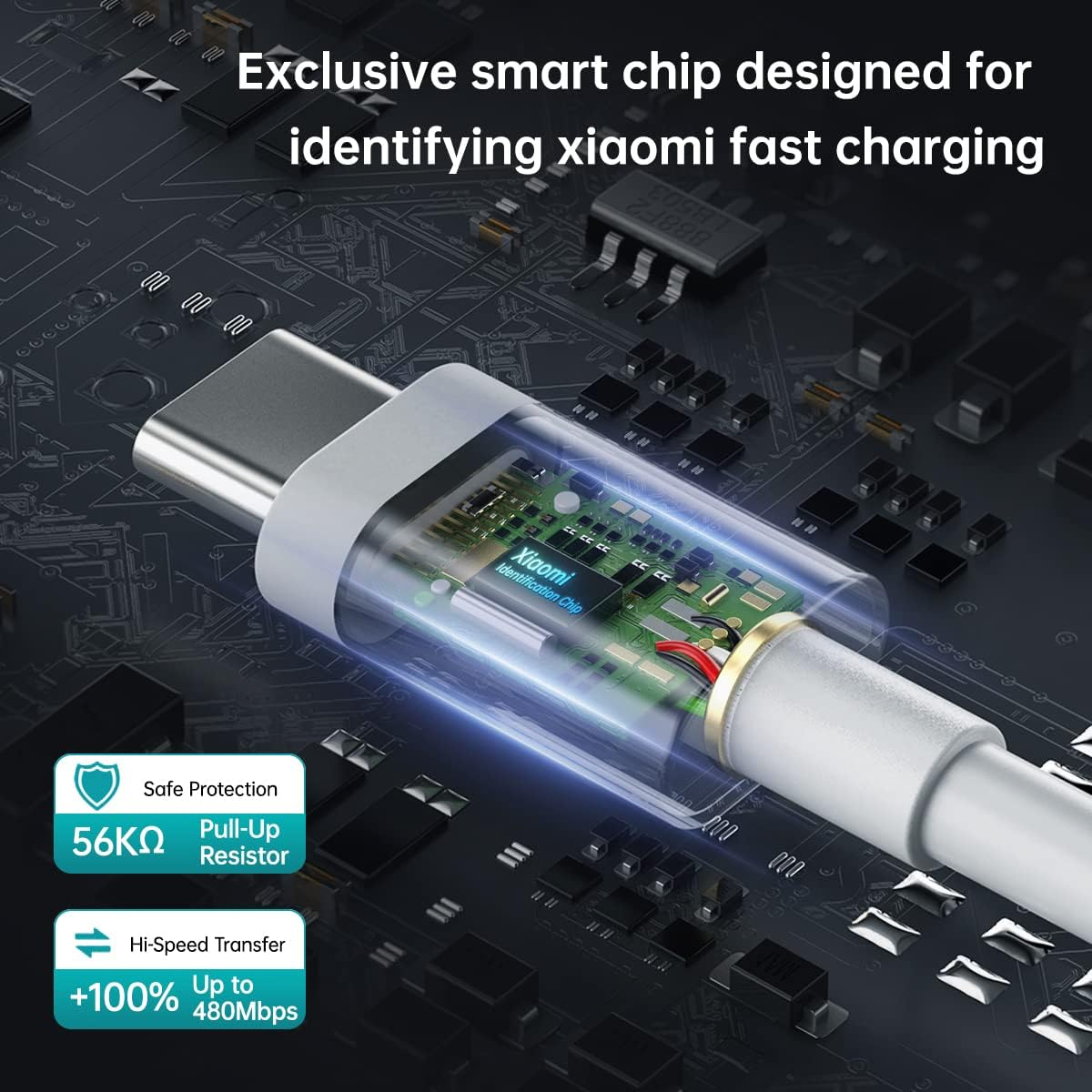 شارژ دیواری 120وات ایمالا مدل MDY-14-EN به همراه کابل تبدیل USB به USB-C