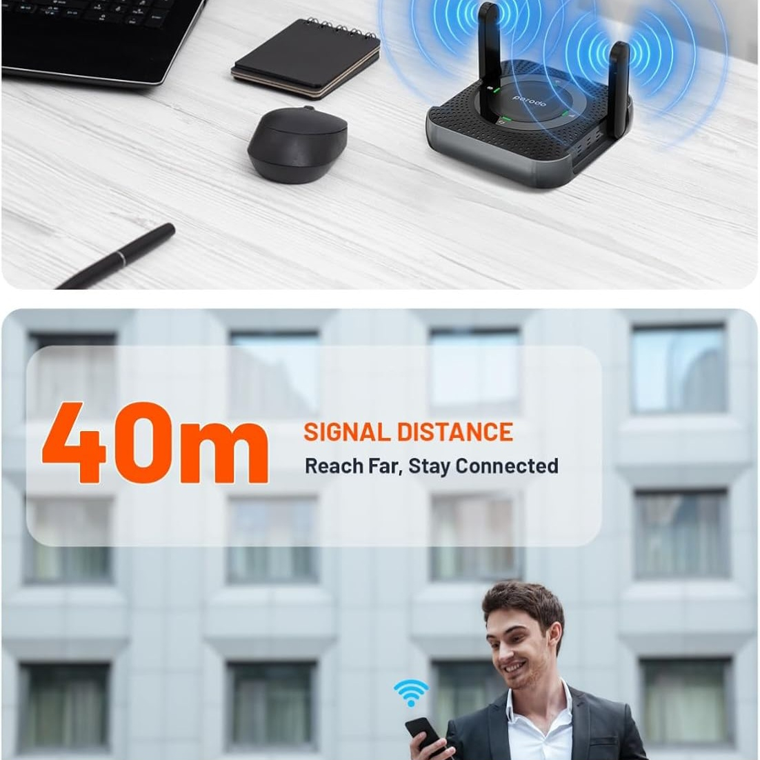 مودم 4G LTE قابل حمل پرودو مدل PD-4GCPME-BKGY PORTABLE ROUTER
