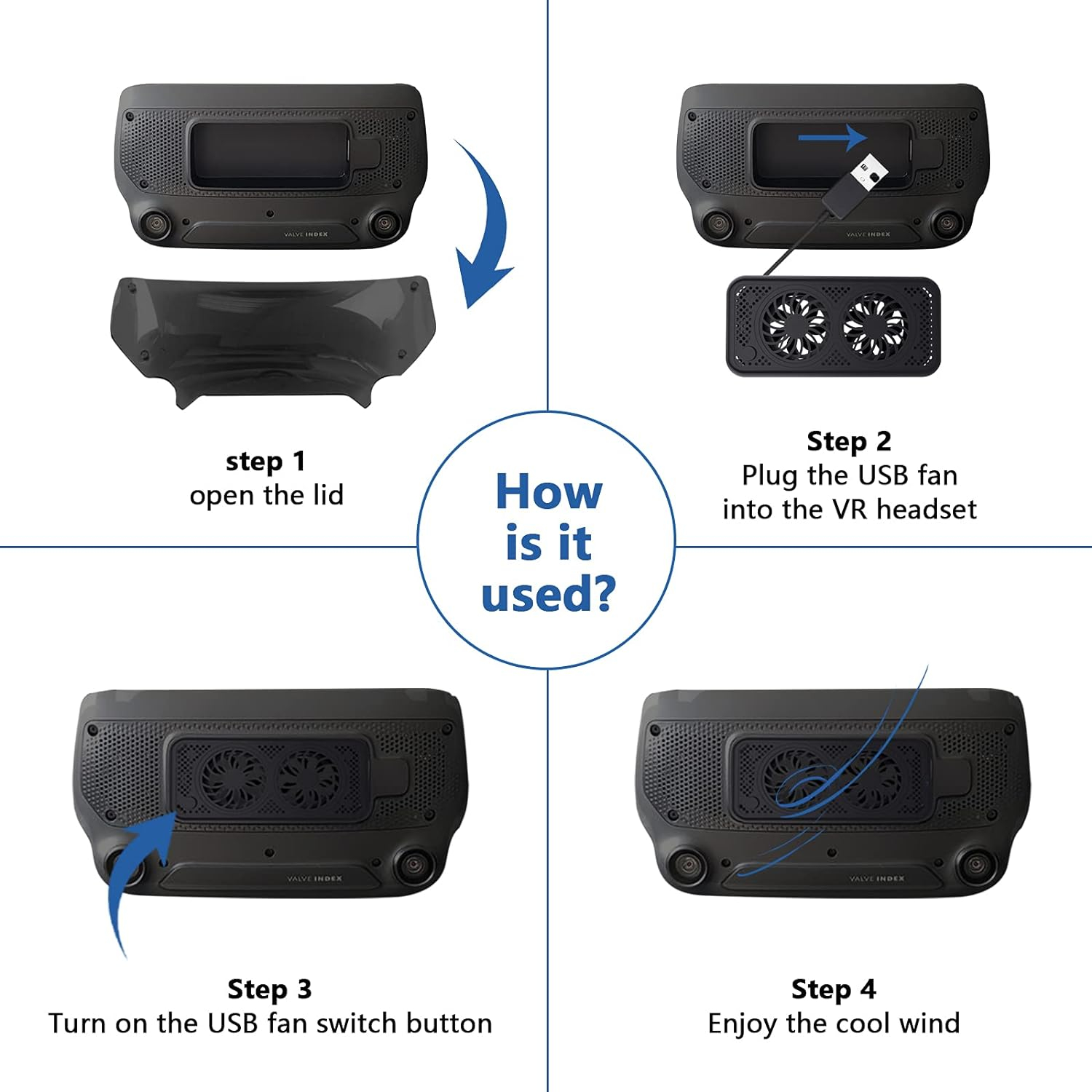 فن خنک کننده عینک واقعیت مجازی مدل V11