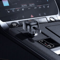 شارژر فندکی 47 واتی پرودو مدل Dual Port Car 80cm Retractable Type-C Cable