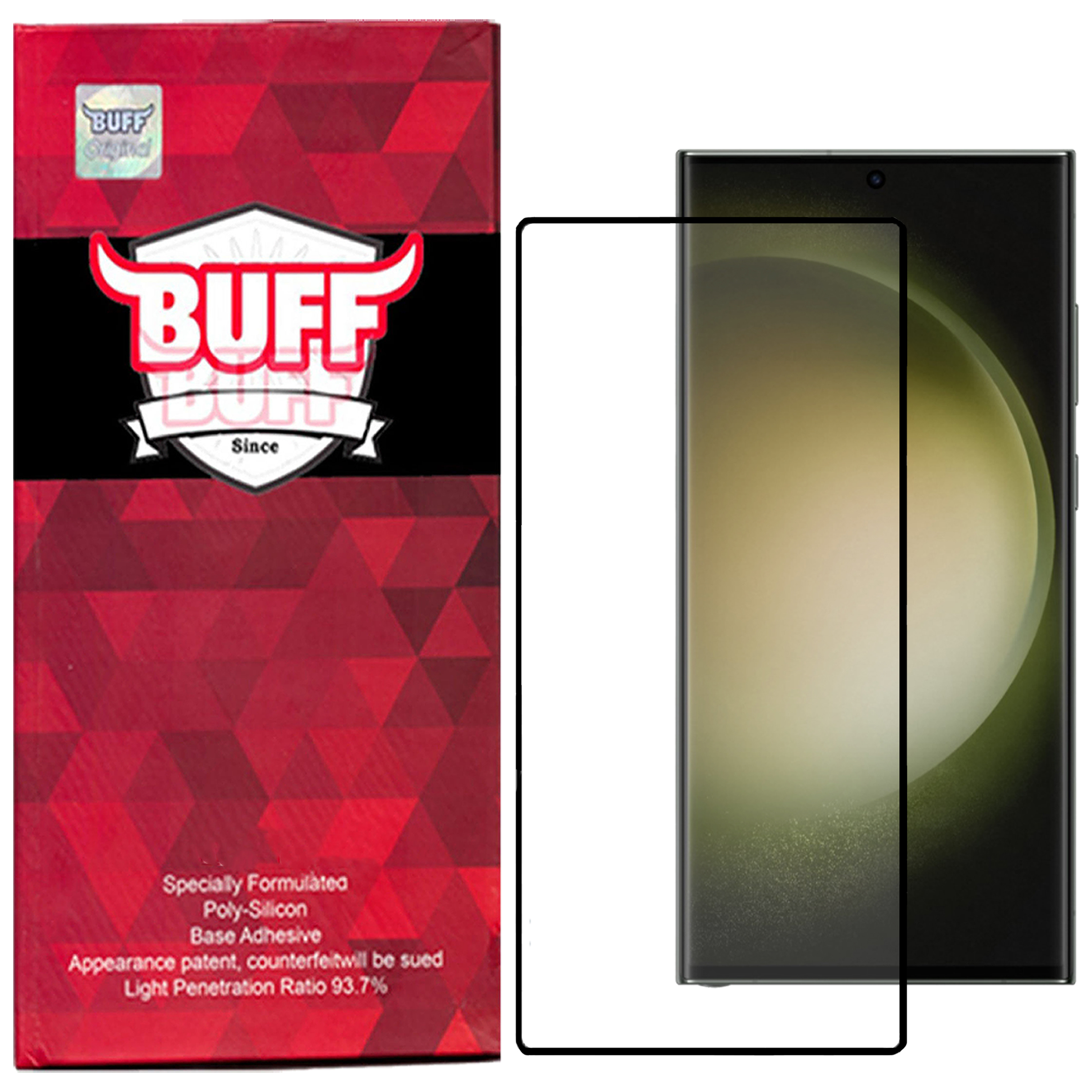 محافظ صفحه نمایش بوف مدل Full-Glue مناسب برای گوشی موبایل سامسونگ Galaxy S23 Ultra/S22 Ultra