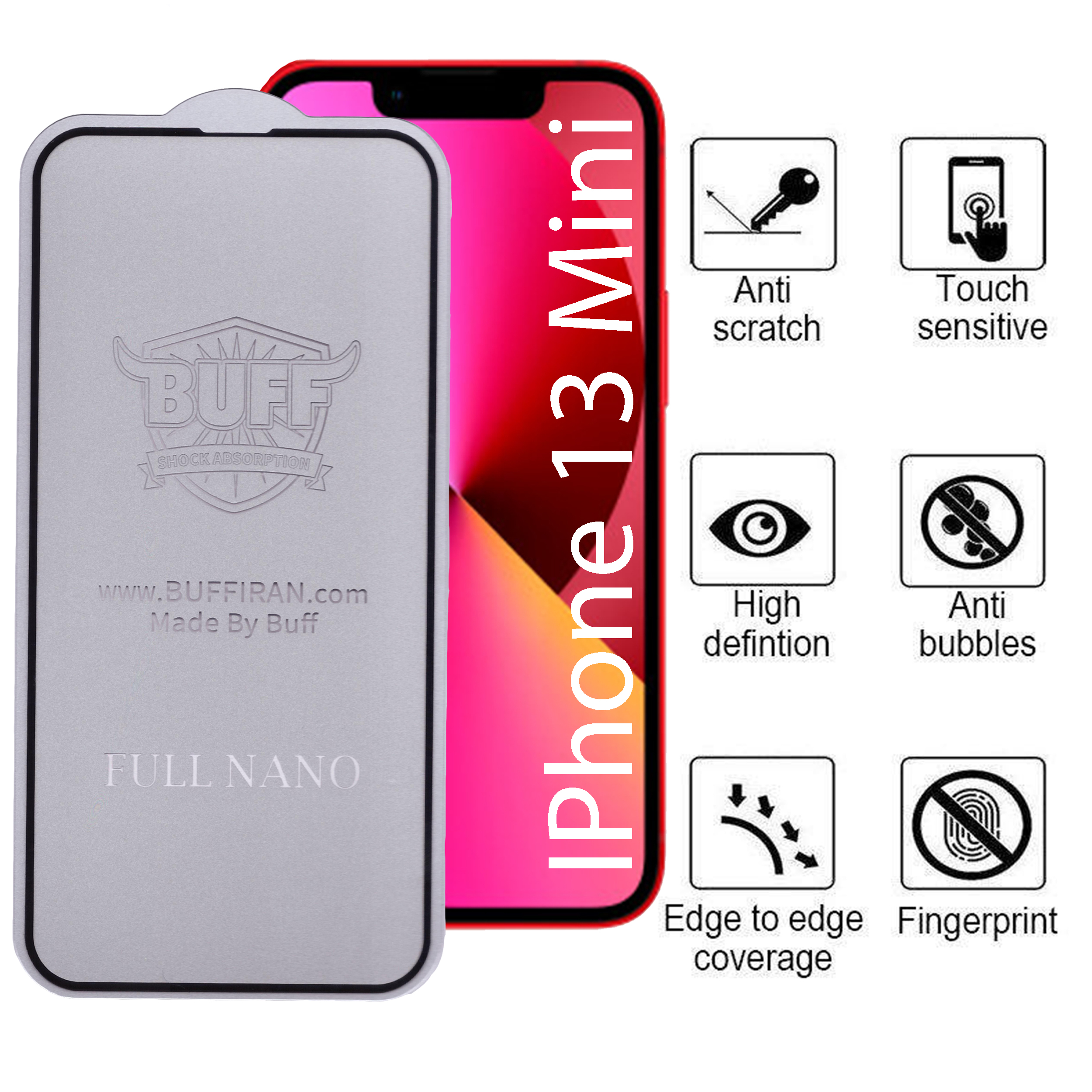 محافظ صفحه نمایش بوف مدل Nfx مناسب برای گوشی موبایل اپل IPhone 13 Mini