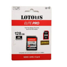 کارت حافظه SDXC لوتوس مدل Elite PRO کلاس 10 استاندارد UHS-I U3 سرعت 200MBs ظرفیت 128 گیگابایت
