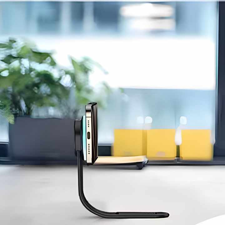 پایه نگهدارنده و شارژر بی سیم گوشی موبایل مدل 15W Magnetic wireless charger and phone stand