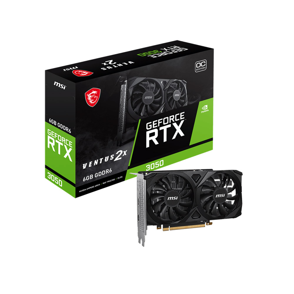 کارت گرافیک مبتنی بر NVIDIA ام اس آی مدل GeForce RTX™ 3050 VENTUS 2X 6G OC
