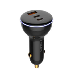 شارژر فندکی 160 وات الدینیو مدل ‌C102 به همراه کابل usb-C