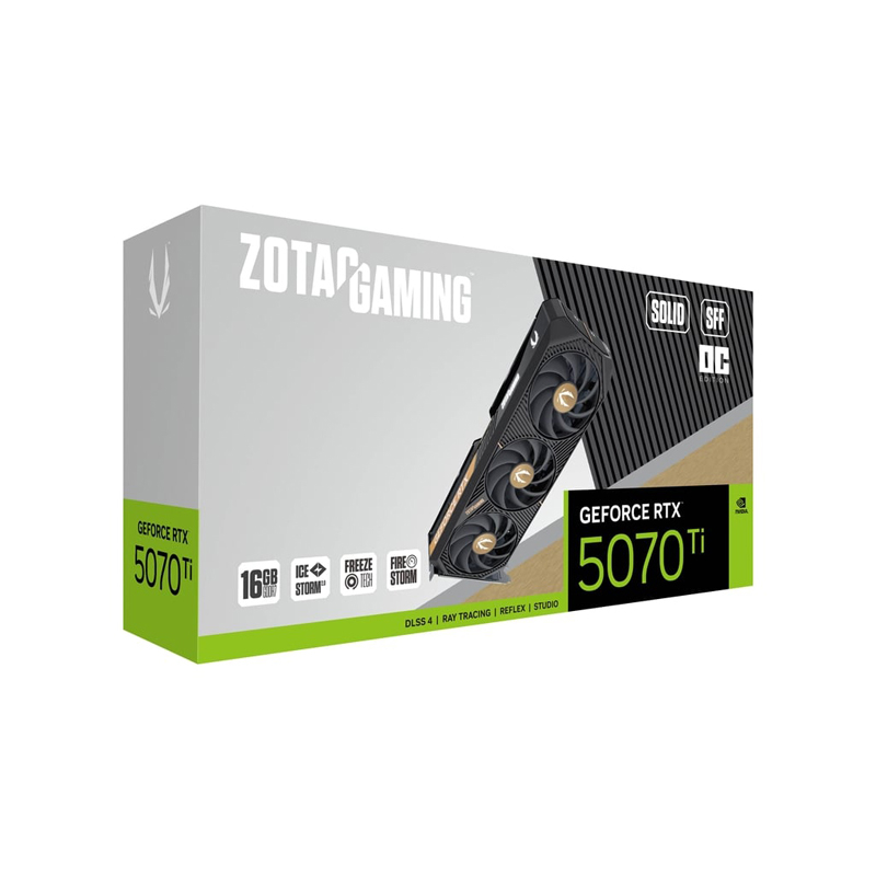 کارت گرافیک مبتنی بر NVIDIA زوتک مدل RTX 5070 Ti SOLID SFF OC 16GB