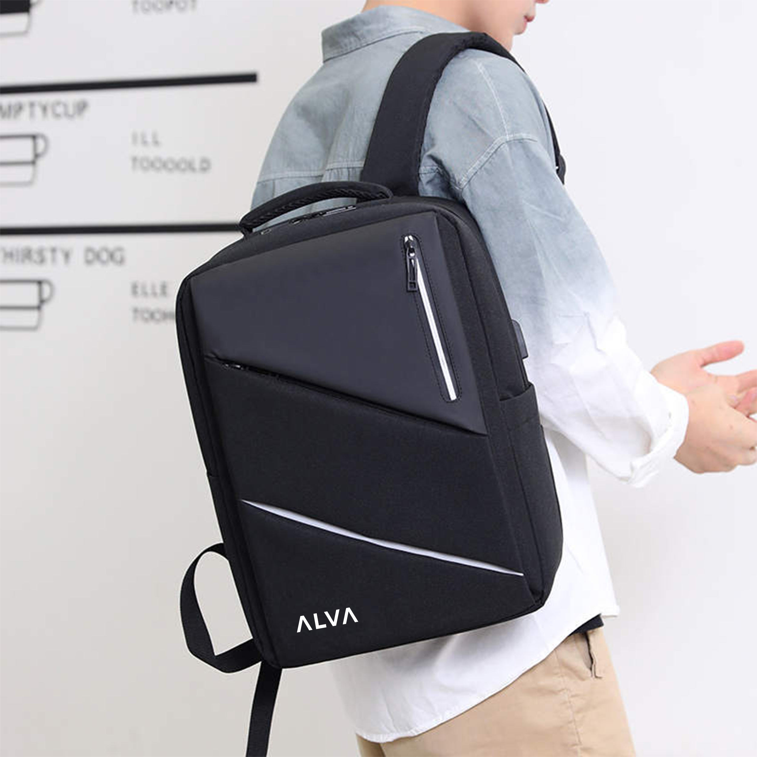 کوله پشتی لپ تاپ آلوا مدل 102203 مناسب برای لپ تاپ  15.6 اینچی