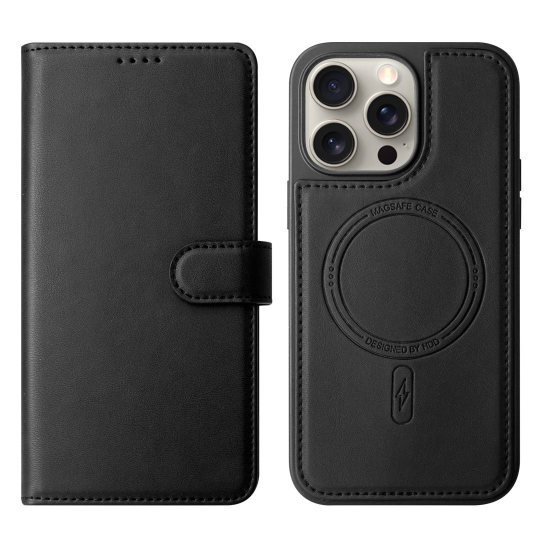 کیف کلاسوری اچ دی دی مدل چرمی مگ سیف مناسب برای گوشی موبایل اپل 13/IPHONE 14