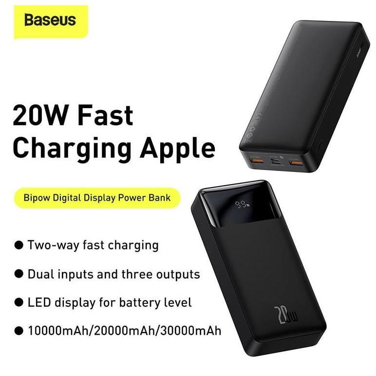 پاوربانک 20 وات باسئوس مدل PPDML-m01 ظرفیت 20000 میلی آمپرساعت