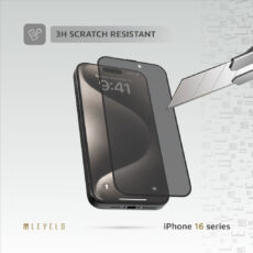 محافظ صفحه نمایش لِولو مدل 3D Resin Glue Privacy مناسب برای گوشی موبایل اپل iPhone 16 Pro Max