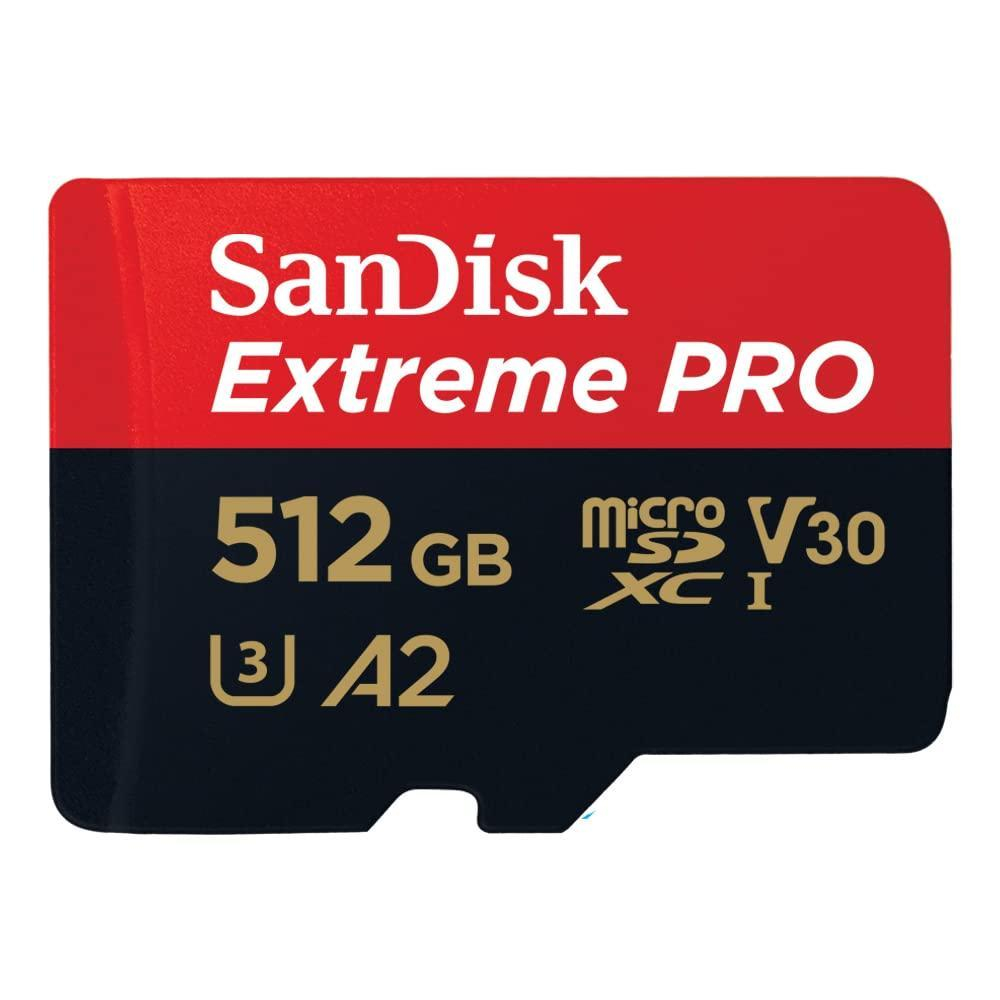 کارت حافظه microSDXC سن دیسک مدل Extreme PRO کلاس A2 استاندارد UHS-I U3 سرعت 170MBs ظرفیت 512 گیگابایت به همراه آداپتور SD