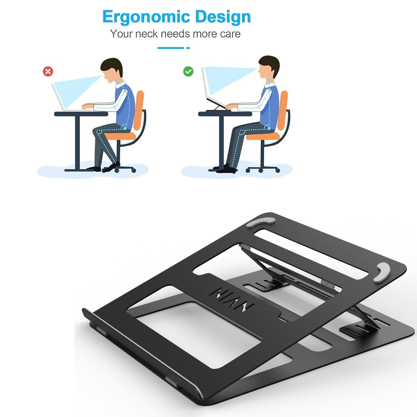 پایه نگهدارنده لپ تاپ نیان مدل LS-02