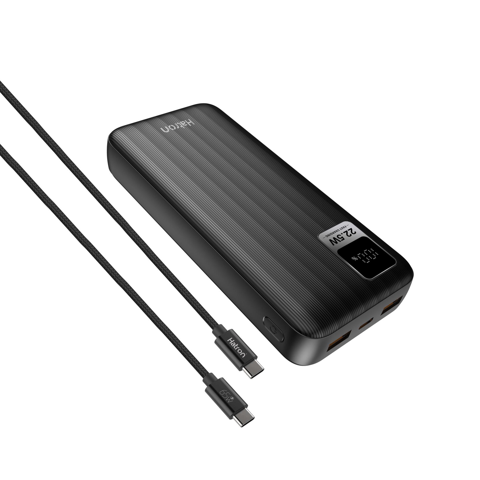 پاوربانک هترون مدل HPB2050 با ظرفیت 20000 میلی آمپر ساعت