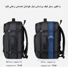 کوله پشتی لپ تاپ آلوا مدل 2201 مناسب برای لپ تاپ 16 تا 17 اینچی