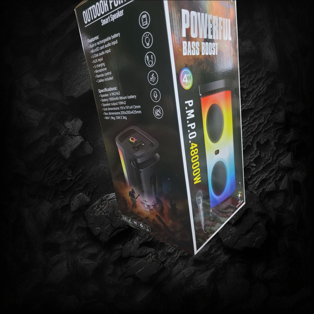 اسپیکر بلوتوثی قابل حمل مدل p.m.p.o_4800w