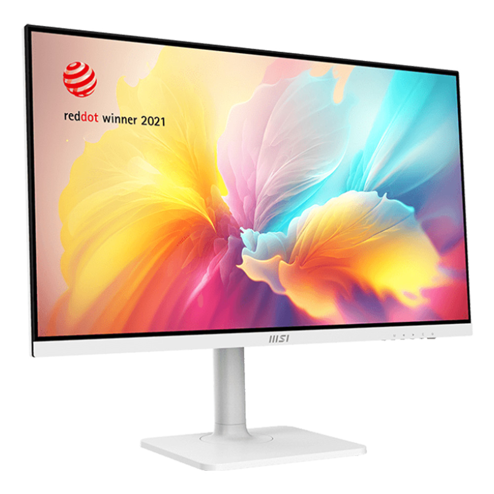 مانیتور 27 اینچ ام اس آی مدل MD2712PW، رزولوشن FullHD، پنل IPS، نرخ بروزرسانی 100 هرتز، با نسبت تصویر 16:9، دارای اسپیکر داخلی، دارای پورت HDMI و USB-C و خروجی هدفون