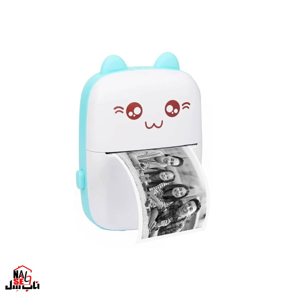 پرینتر لیبل زن ناب سل مدل حرارتی پرتابل کد BLU02 به همراه سه عدد رول کاغذی