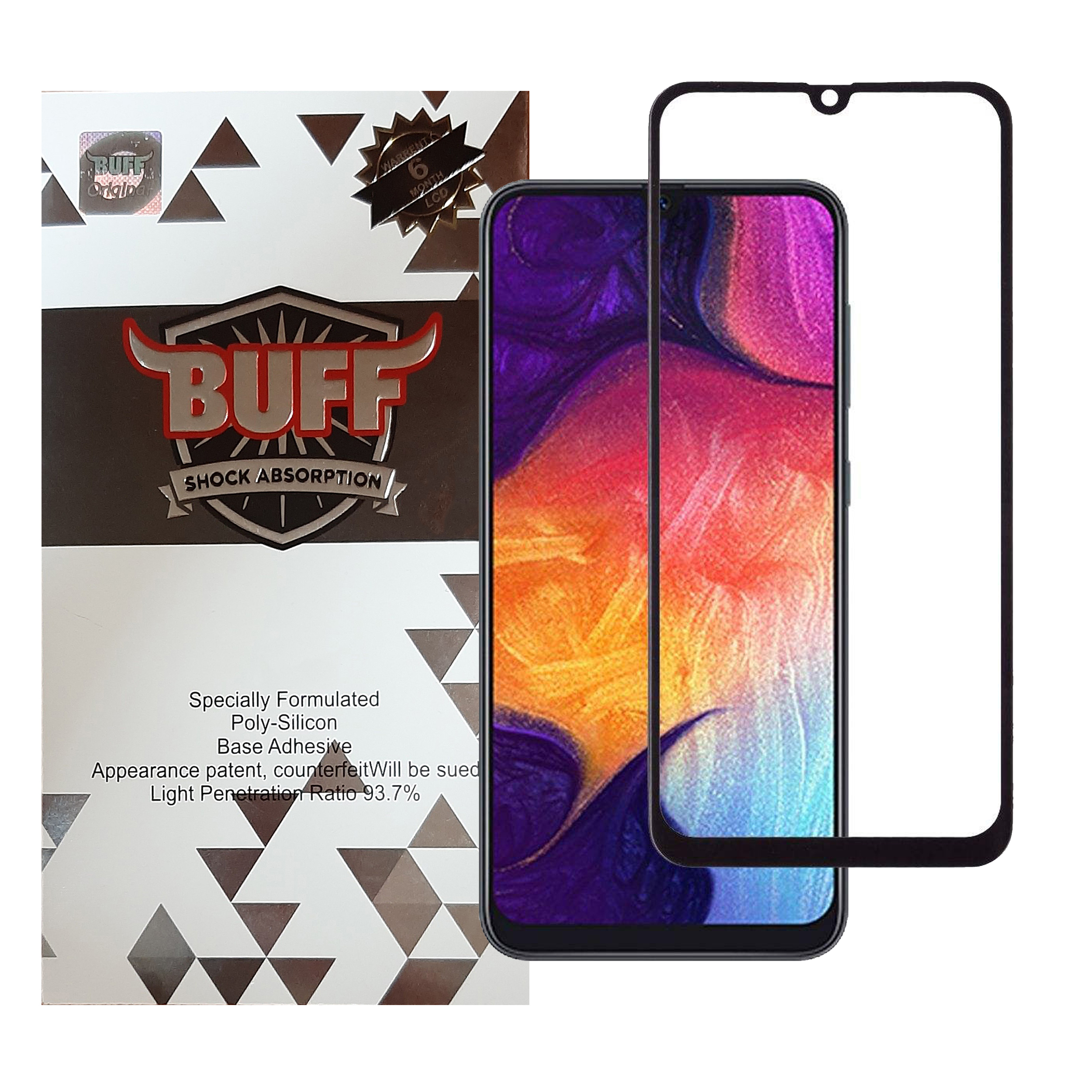 محافظ صفحه نمایش 5D بوف مدل F33 مناسب برای گوشی موبایل سامسونگ Galaxy A50/A50s/A30/A30s/A20/A31/M30/A40s