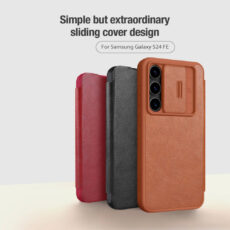 کیف کلاسوری نیلکین مدل Qin Pro Leather مناسب برای گوشی موبایل سامسونگ Galaxy S24 FE