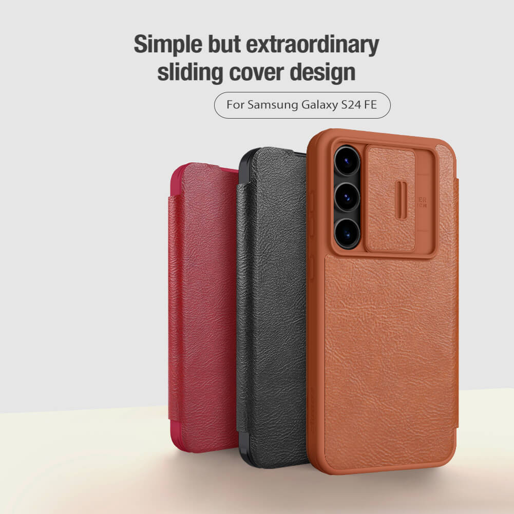 کیف کلاسوری نیلکین مدل Qin Pro Leather مناسب برای گوشی موبایل سامسونگ Galaxy S24 FE