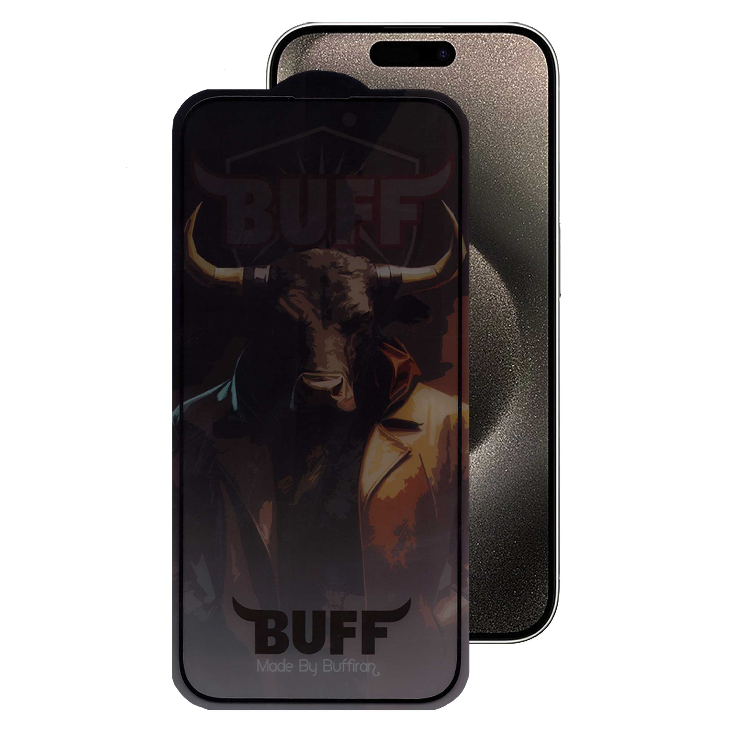 محافظ صفحه نمایش حریم شخصی بوف مدل Pro Plus-G مناسب برای گوشی موبایل اپل iPhone 15 Pro Max