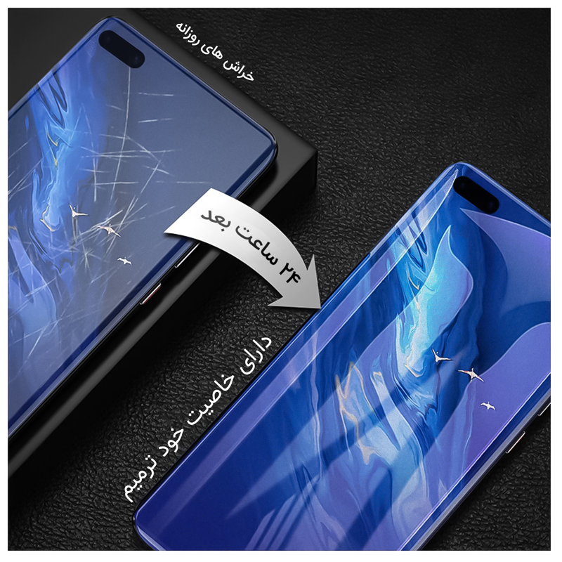 محافظ صفحه نمایش شفاف راک اسپیس مدل Resistant مناسب برای گوشی موبایل اپل iPhone 16 Pro Max به همراه محافظ پشت گوشی