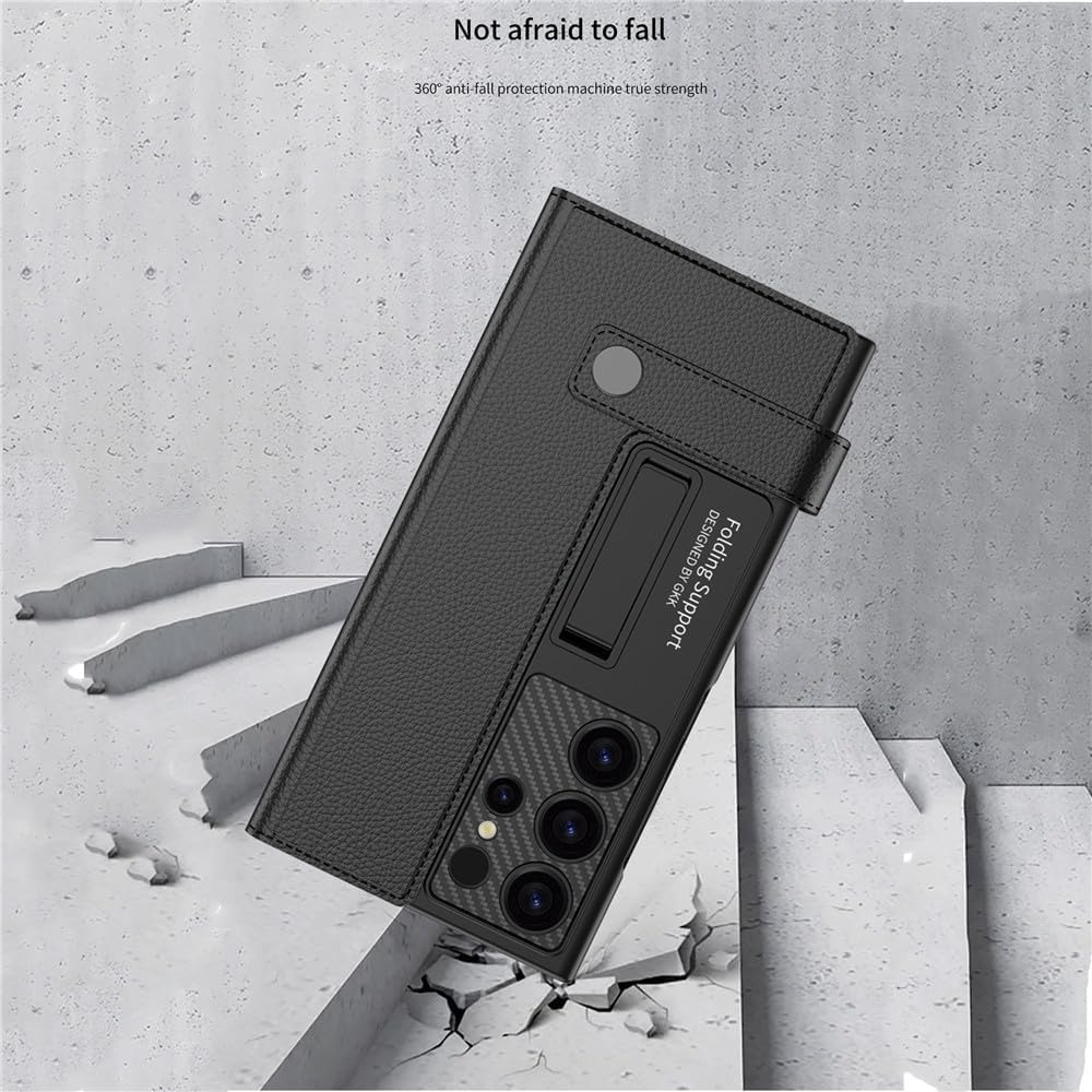 کاور مدل LeatherFold مناسب برای گوشی موبایل سامسونگ Galaxy S25 Ultra