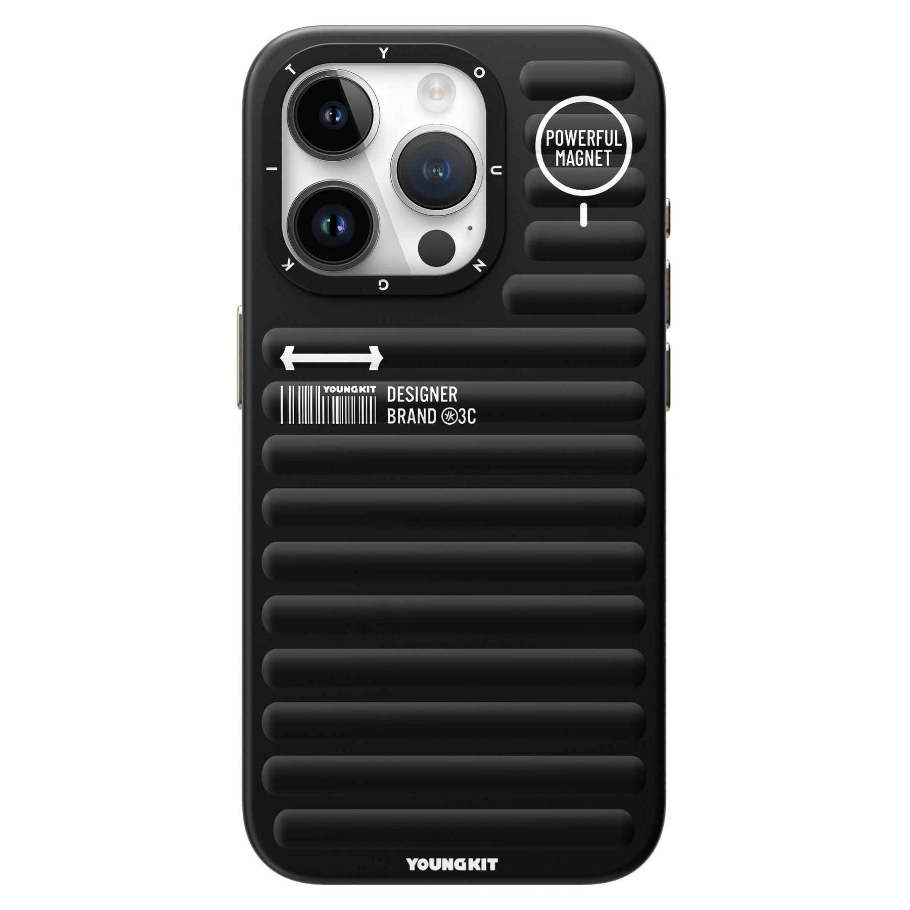 کاور یانگ کیت مدل پافر رنگ تیتانیوم مناسب برای گوشی موبایل اپل iphone 15promax