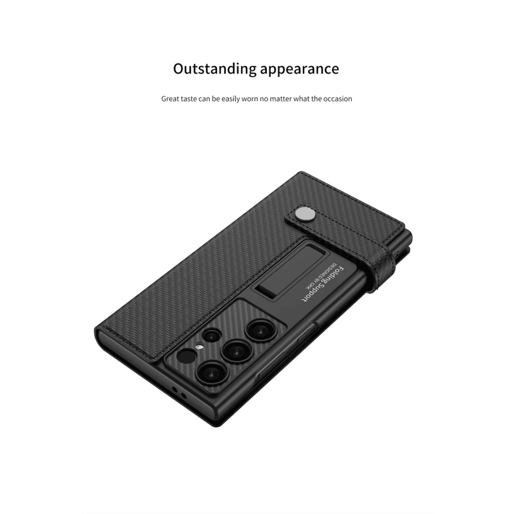 کیف کلاسوری مدل CarbonFold مناسب برای گوشی موبایل سامسونگ Galaxy S24 Ultra
