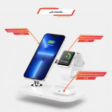 پایه نگهدارنده و شارژر بی سیم گوشی موبایل رسی مدل Wireless Charger RCW-20