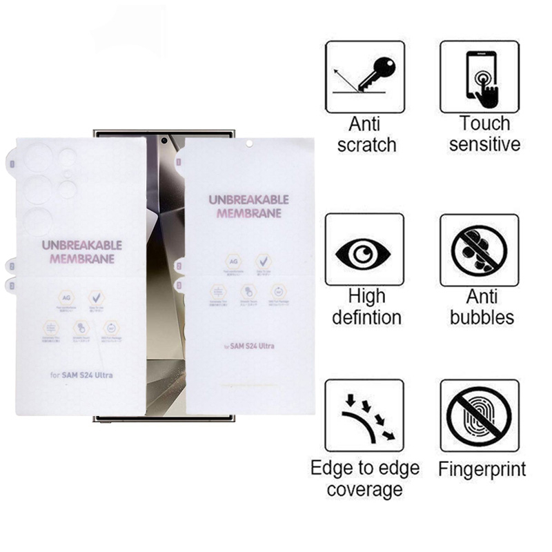 محافظ صفحه نمایش مات بوف مدل Hydrogel-Matte مناسب برای گوشی موبایل سامسونگ Galaxy S24 Ultra به همراه محافظ پشت گوشی