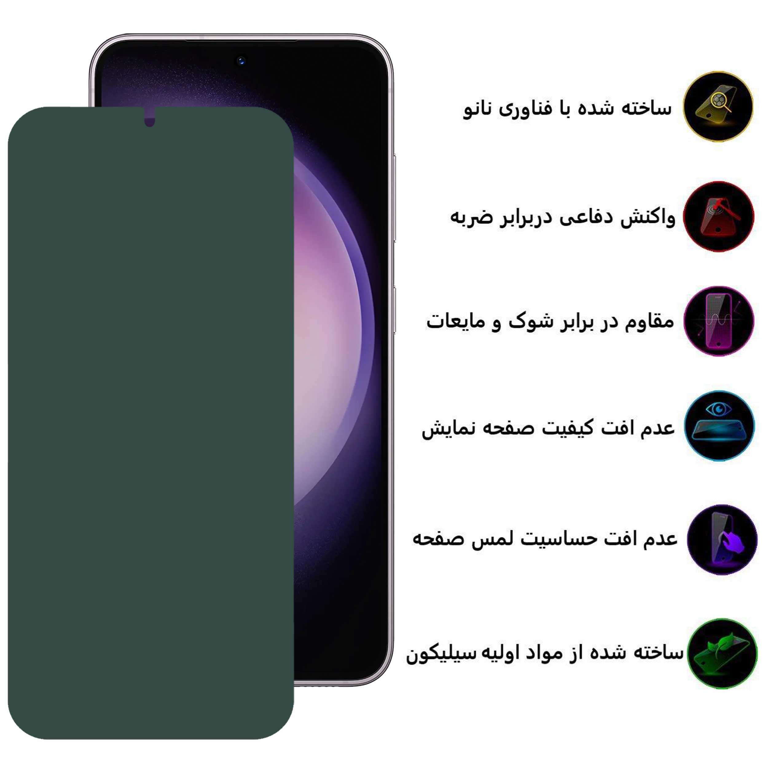 محافظ صفحه نمایش بوف مدل Full Body-G مناسب برای گوشی موبایل سامسونگ Galaxy S23 / S22