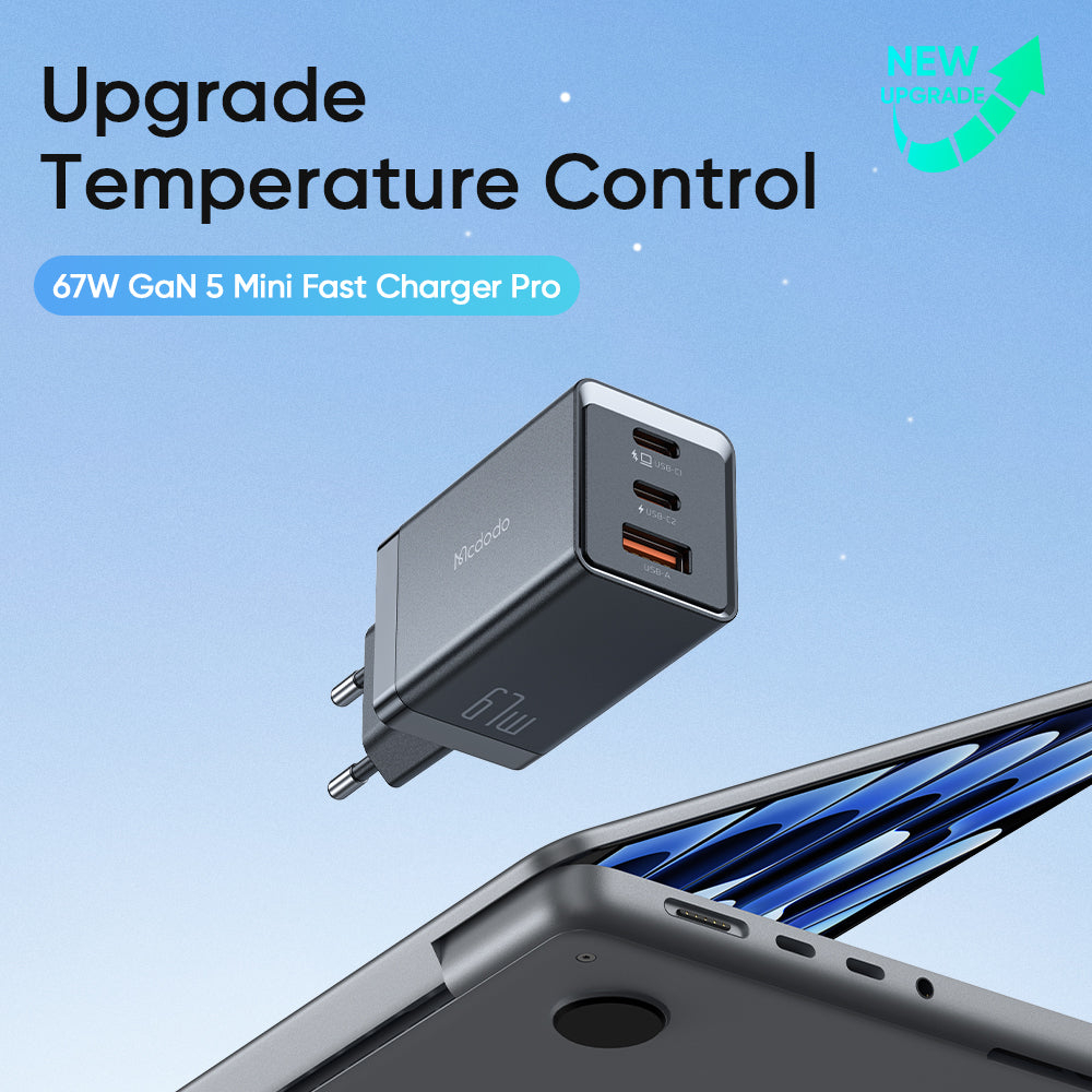 شارژر دیواری 67 وات مک دودو مدل 67W GaN5 mini